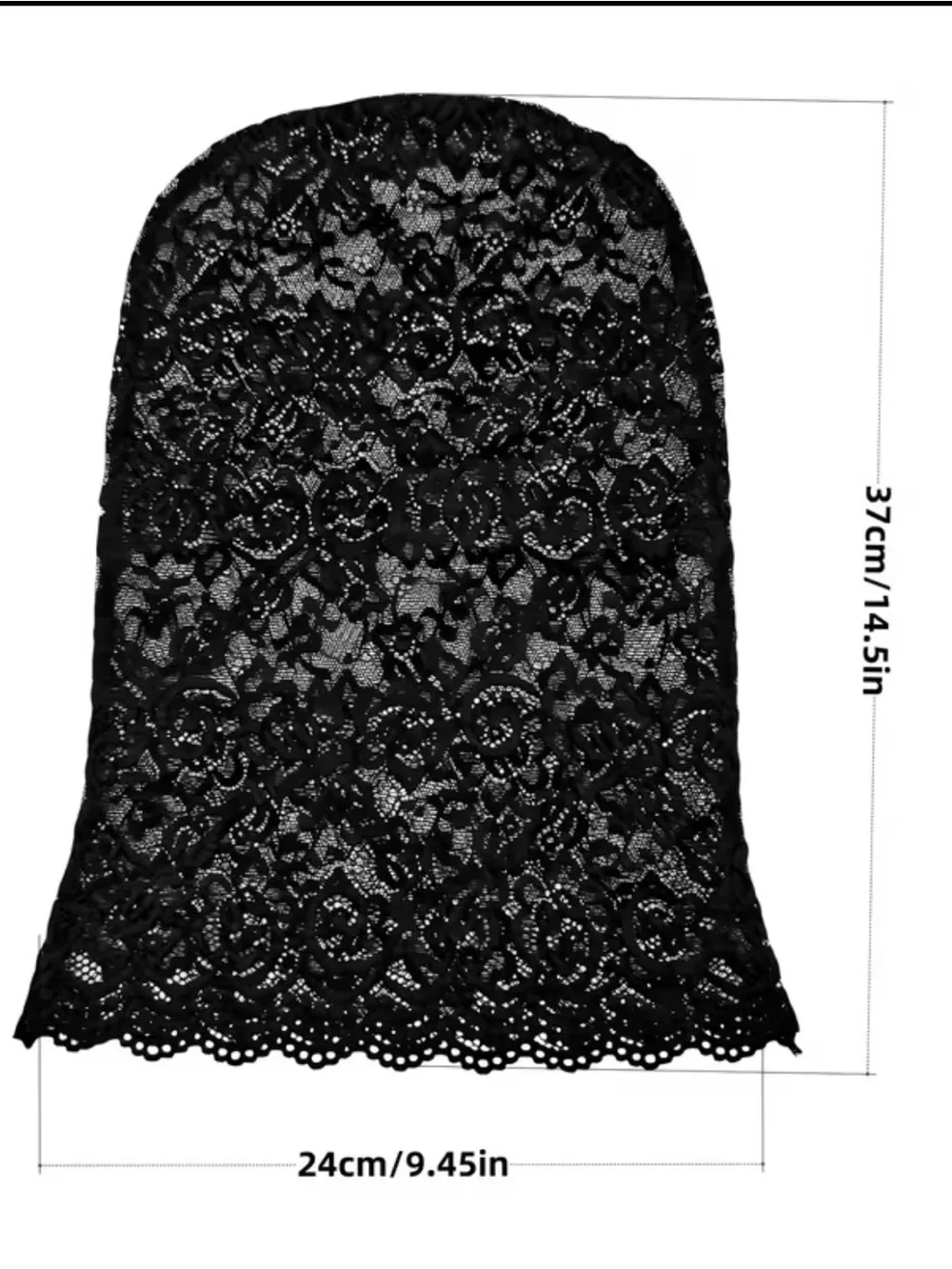 🖤HOST PICK🖤Black Floral Lace Face Mask Hood
